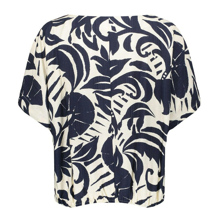 Top Flower Bi-color - Blauw Dessin
