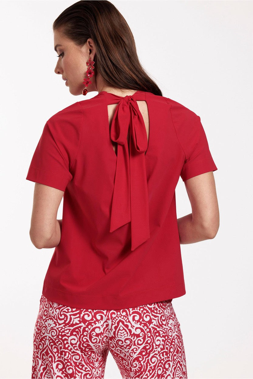 Minnen Bow Top - Steenrood