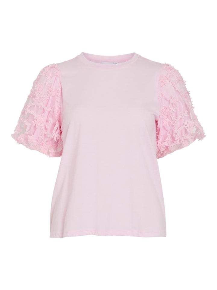 Vionesca O-neck S/s Top - Roze