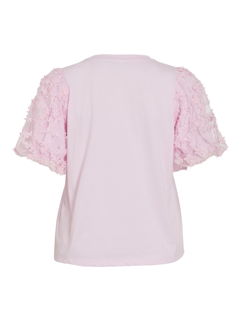 Vionesca O-neck S/s Top - Roze