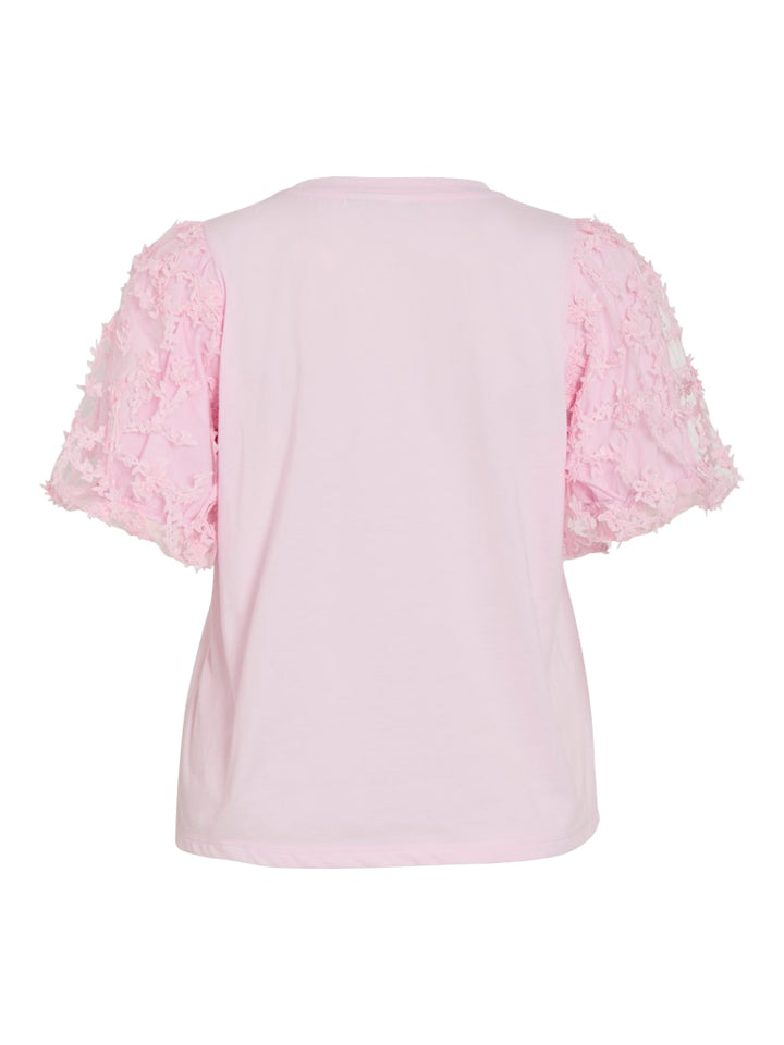 Vionesca O-neck S/s Top - Roze
