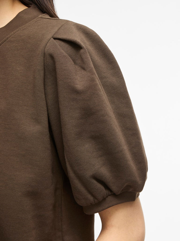 Viharisa Crew Neck 2/4 Sweat Top/pb - Bruin