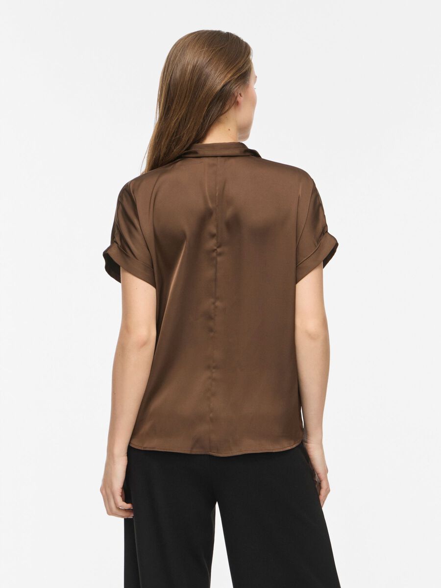 Vienna Ravenna S/s Top - Noos - Bruin