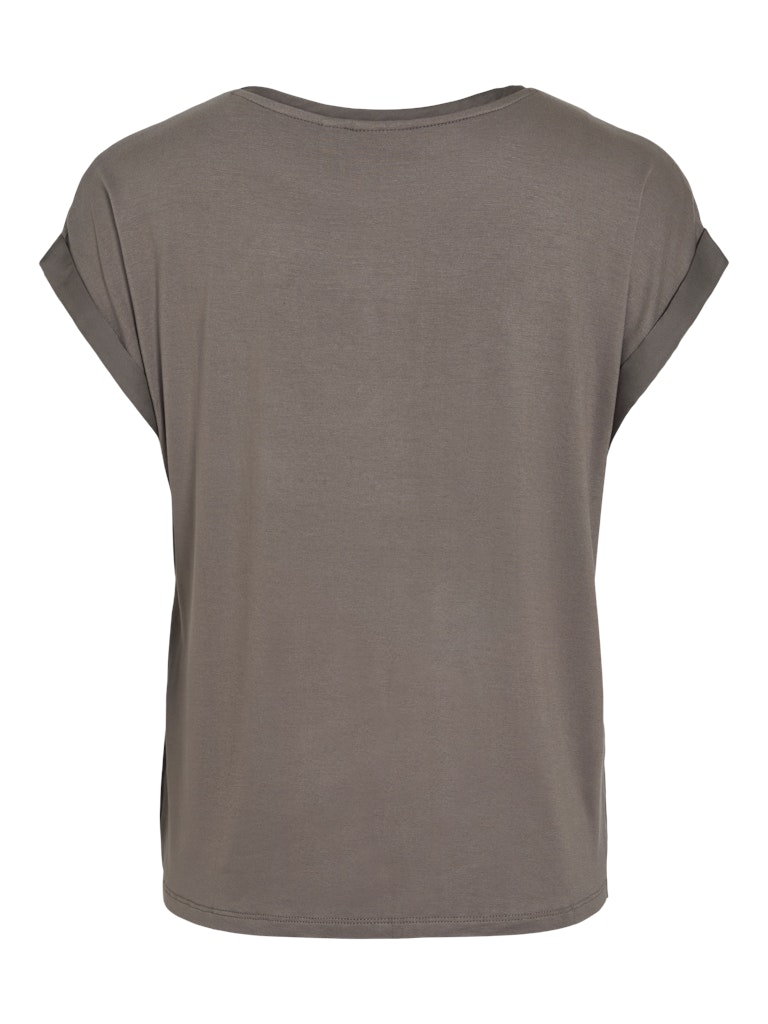 Viellette S/s Satin Top - Noos - Taupe