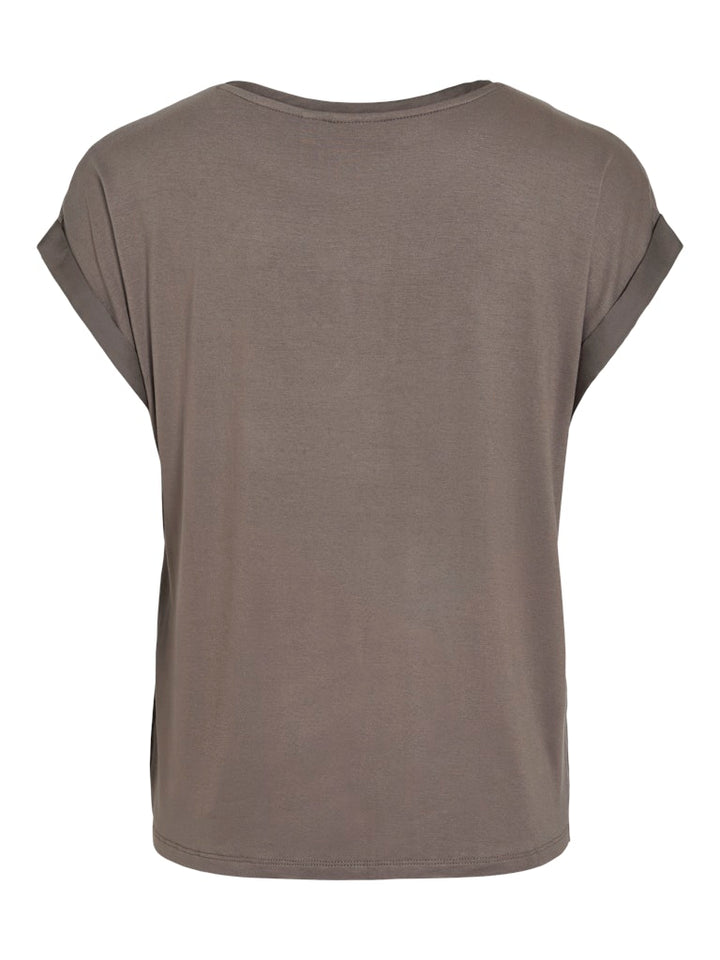 Viellette S/s Satin Top - Noos - Taupe