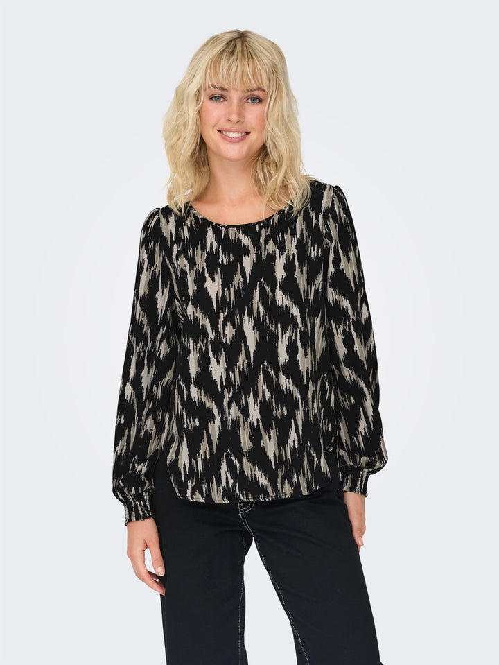 Onlelite Life L/s Top Noos Ptm - Zwart