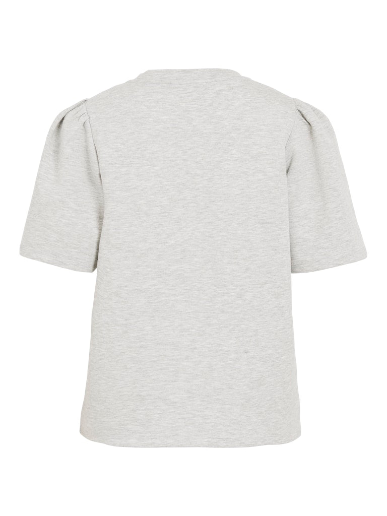 Visandy 2/4 O-neck Sweat Top - Noos - Grijs Melee