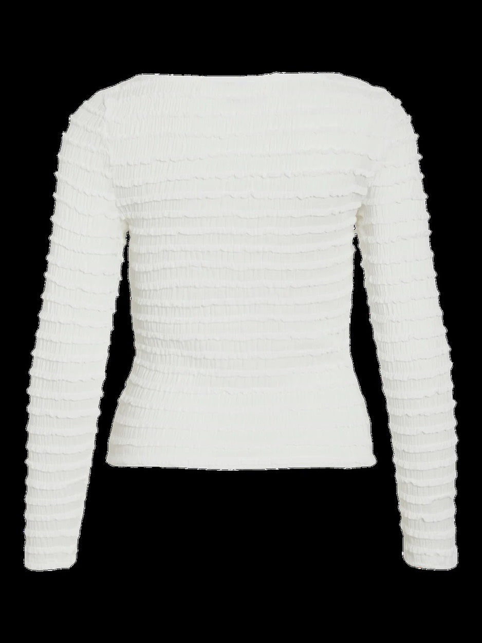 Vilisabeth L/s Top - Wit
