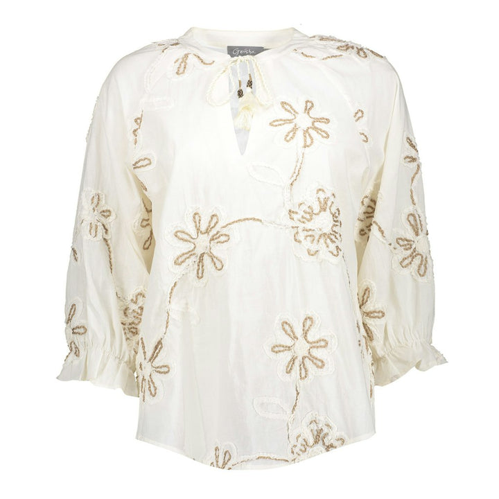 Top Embroidered - Ecru