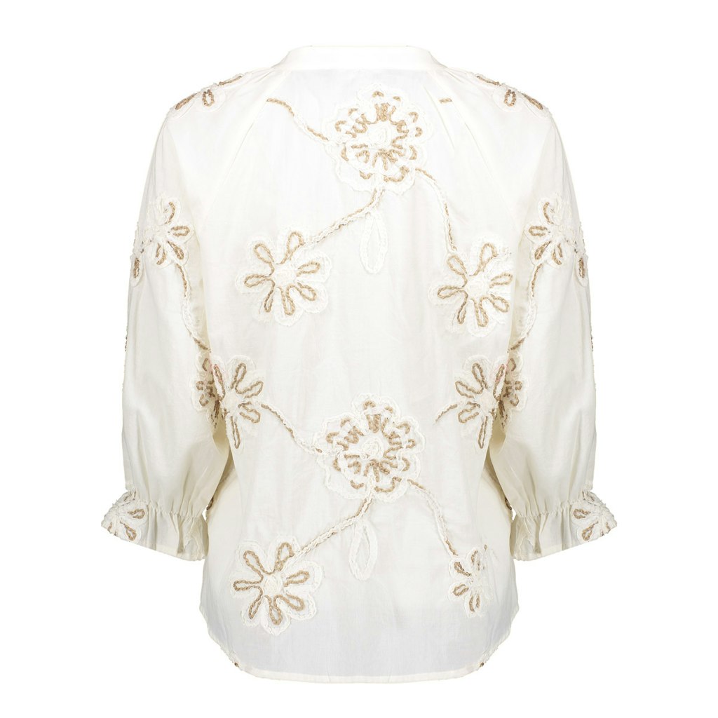 Top Embroidered - Ecru