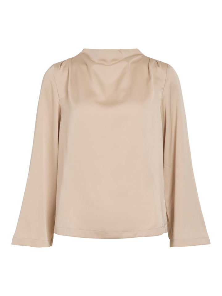 Vilutto High Neck Top/1 - Zand