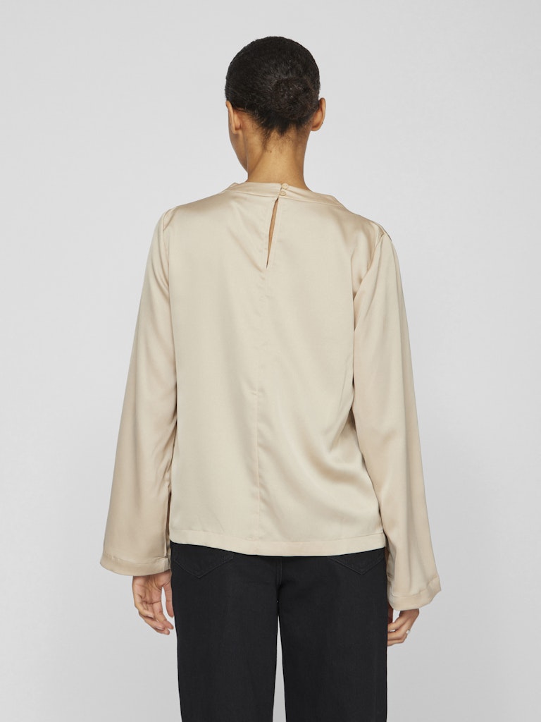 Vilutto High Neck Top/1 - Zand