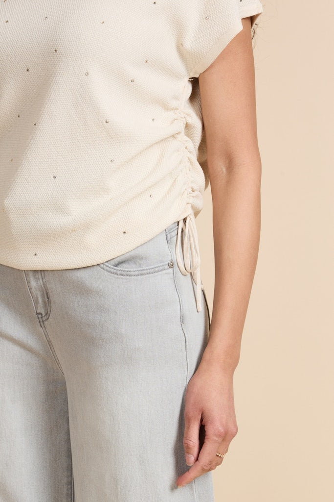Kiska Knitting Top - Beige