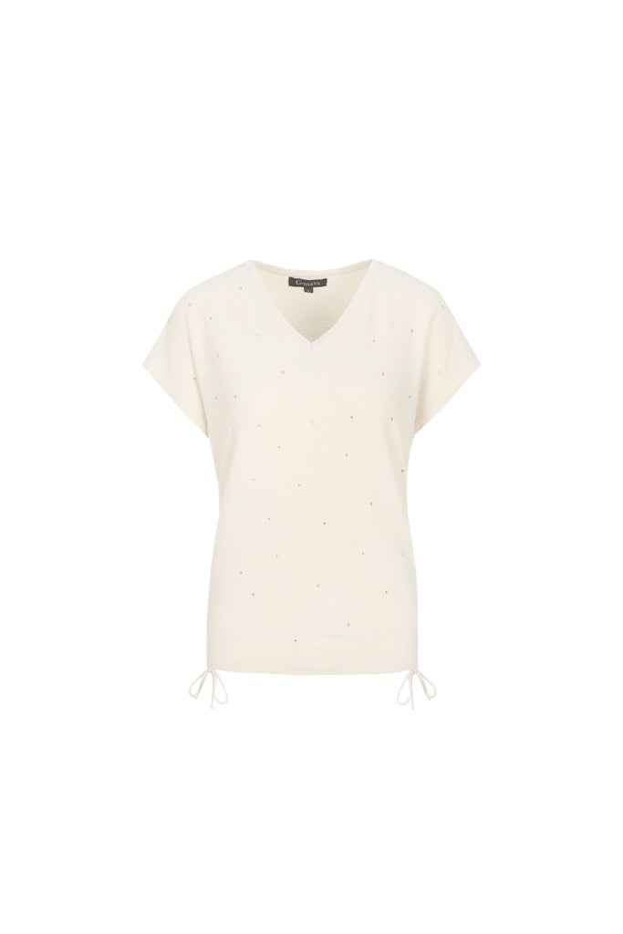 Kiska Knitting Top - Beige
