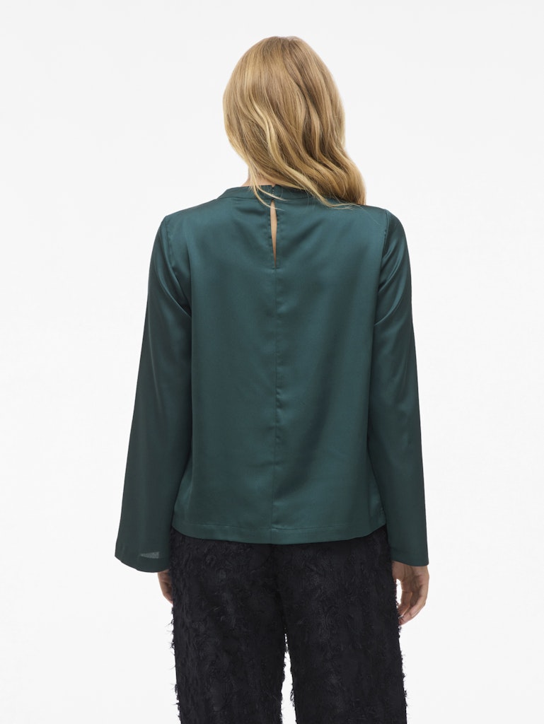 Vilutto High Neck Top/1 - Donkergroen