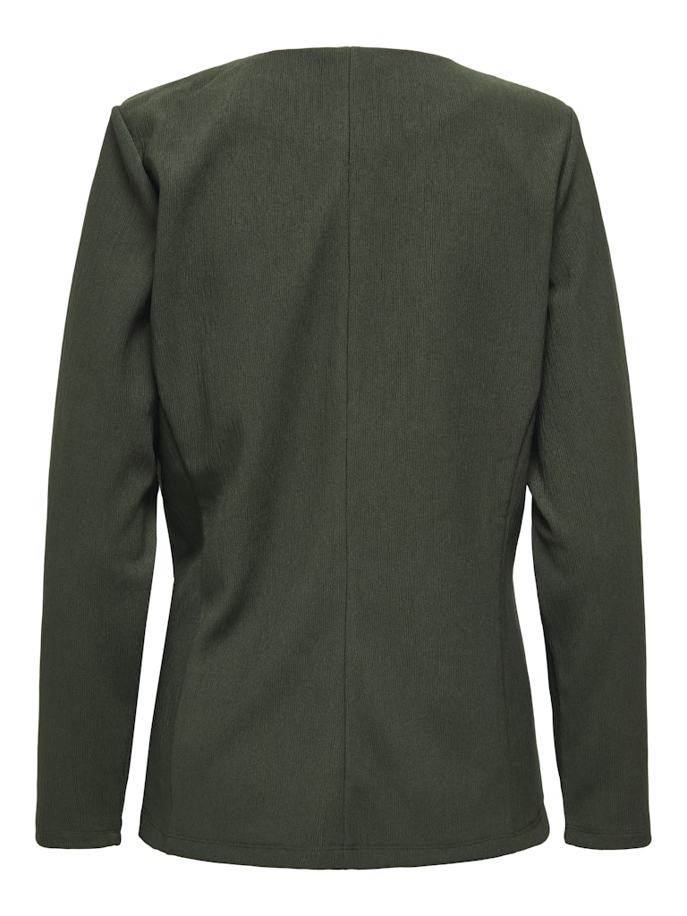 Jdyvilma L/s Wrap Top Jrs - Donkergroen