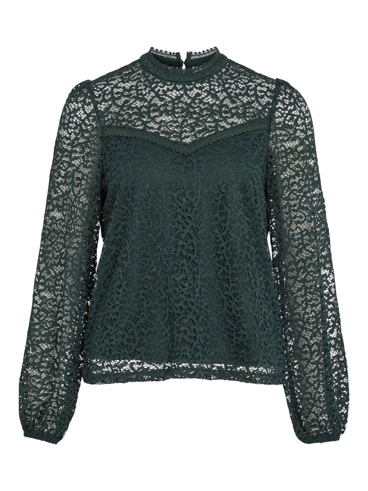 Viglaze L/s Top/r - Donkergroen