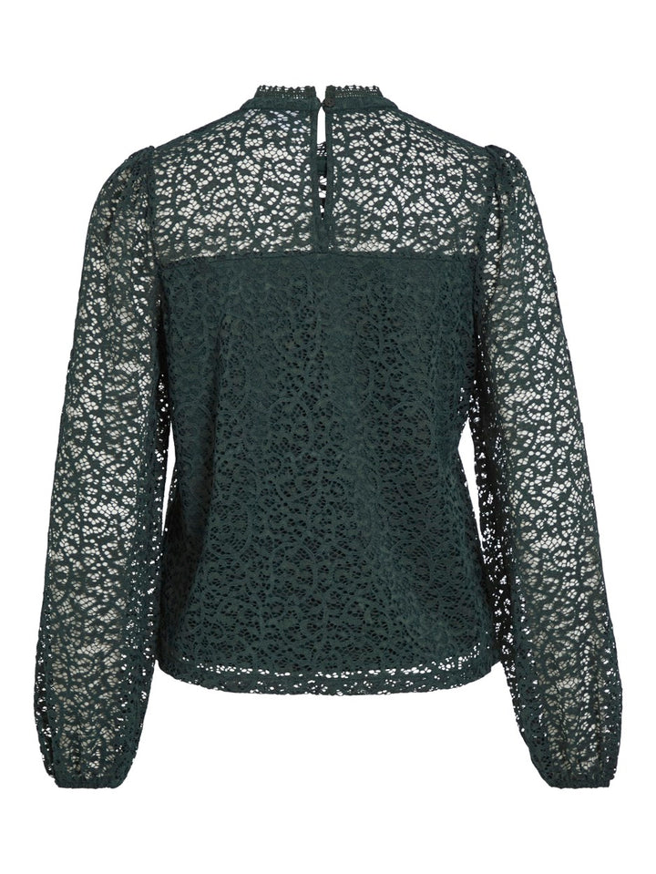 Viglaze L/s Top/r - Donkergroen