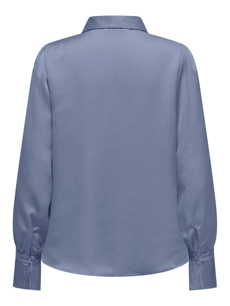 Onlsister Ls Pleat Detail Shirt Wvn - Rafblauw