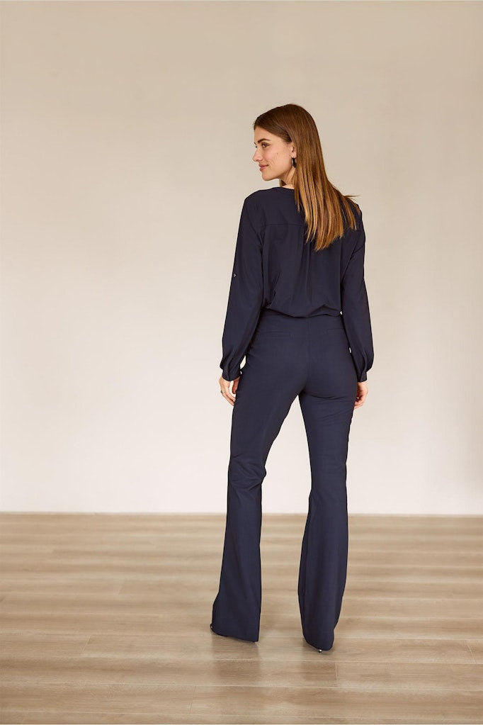 Evi Basic Blouse - Navy