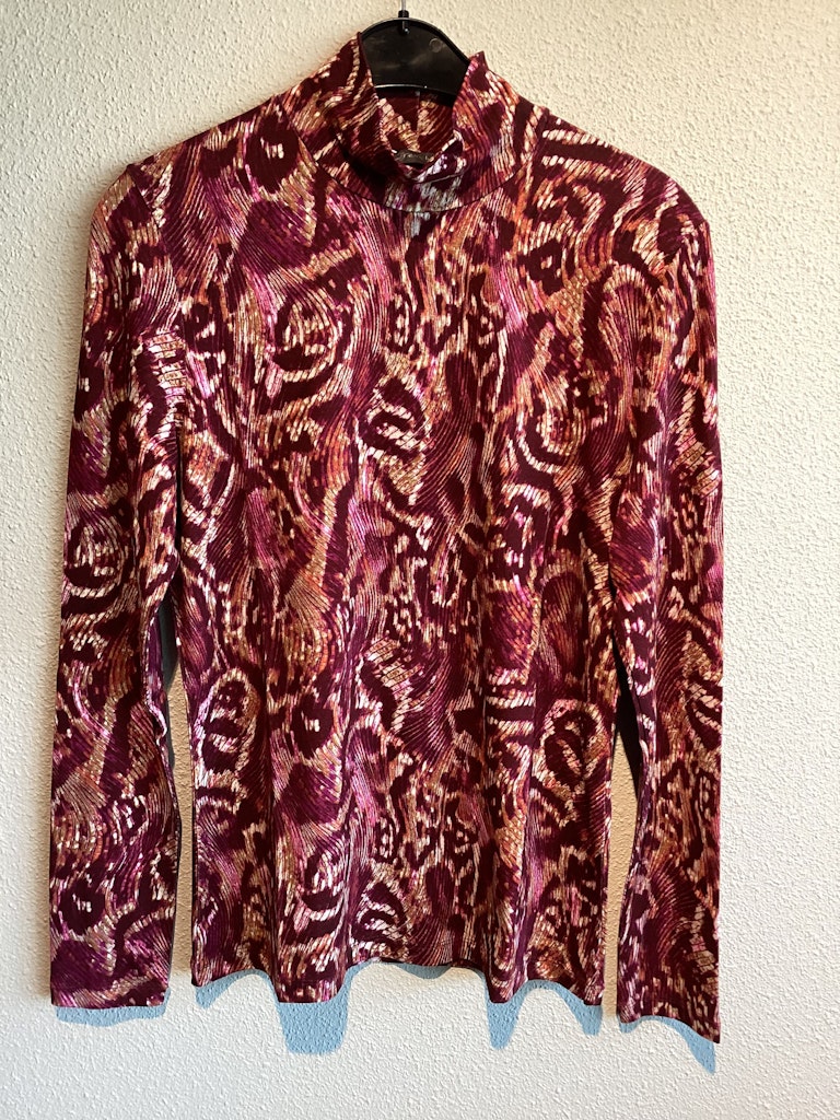 Top Aop With Col - Rood Dessin