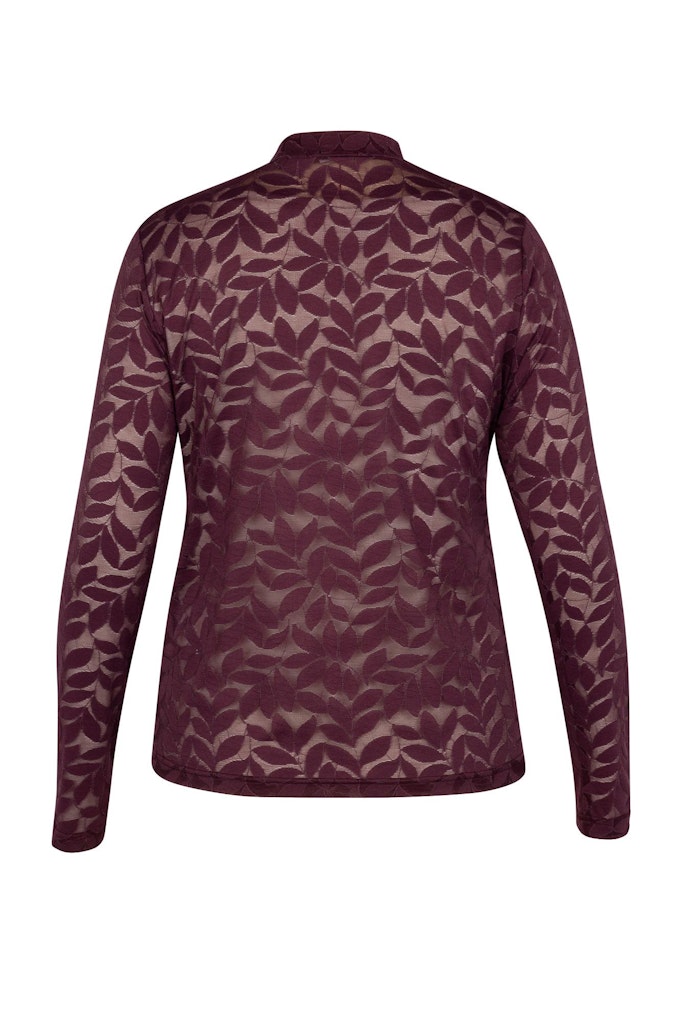 Reagan Lace Top - Aubergine