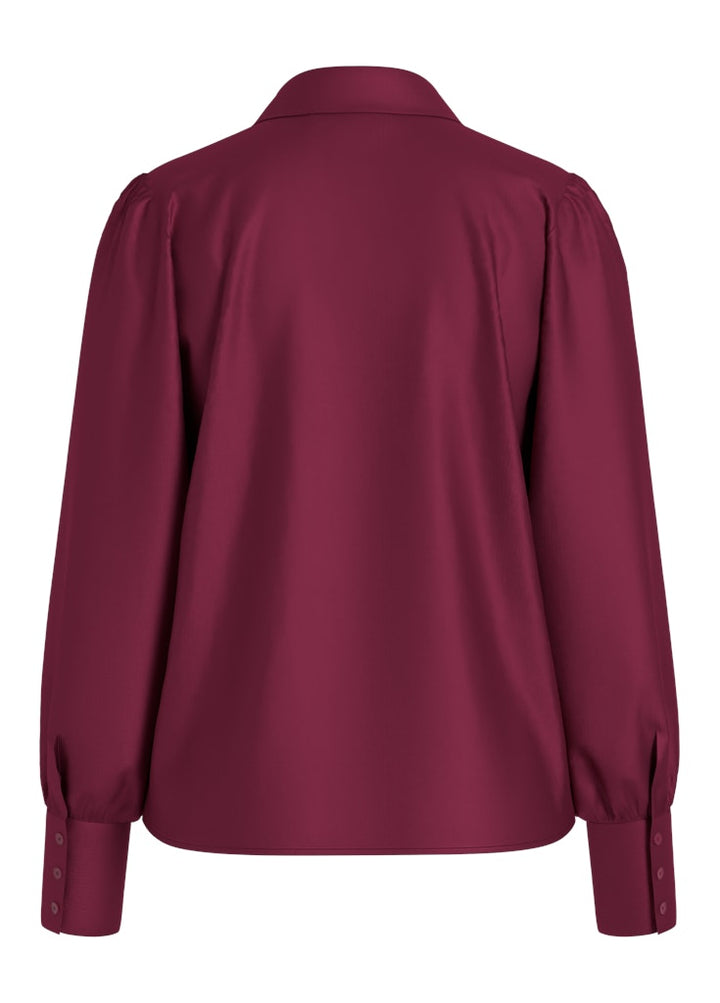 Vienna Ravenna Ls V-neck Top - Fuchsia