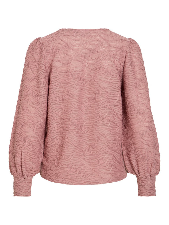 Vifina L/s O-neck Top - Noos - Oud Roze