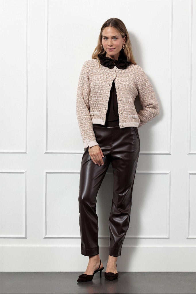 Palmer Ruffle Blouse - Bruin
