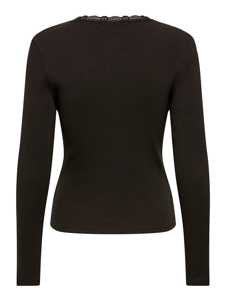Onlsara Sharai L/s V-neck Top Jrs - Bruin