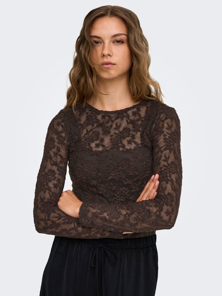 Onlblaise L/s Top Jrs - Bruin