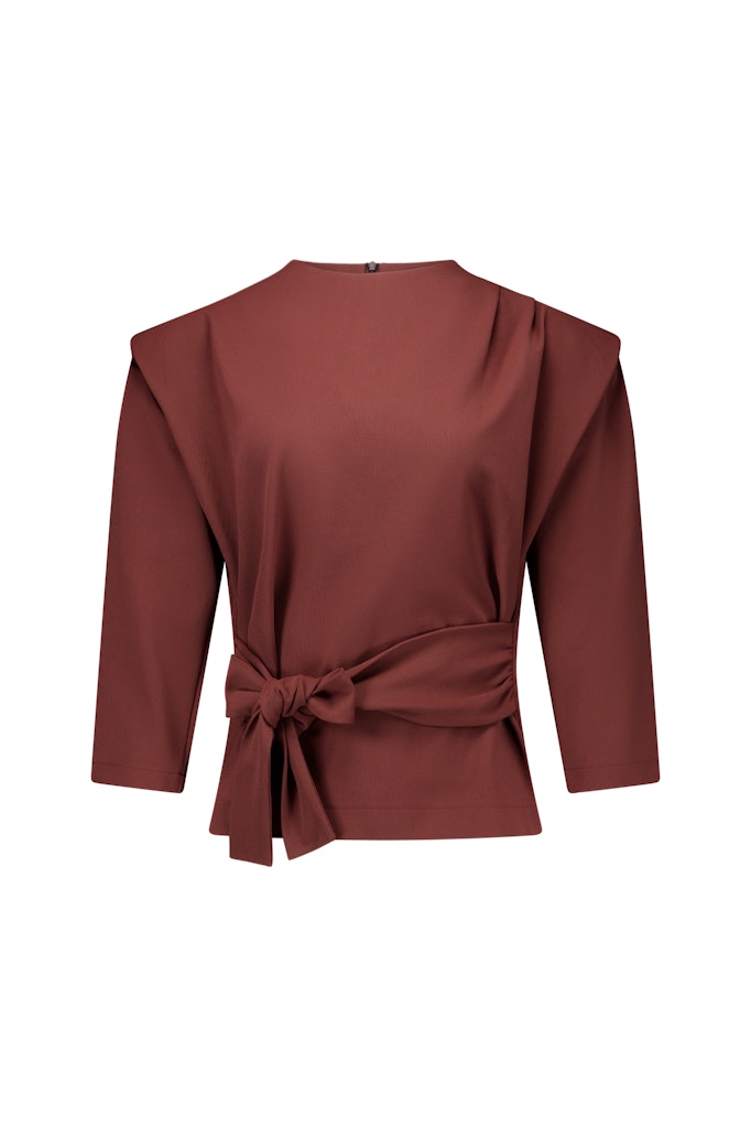 Hailey Twill Top - Roest