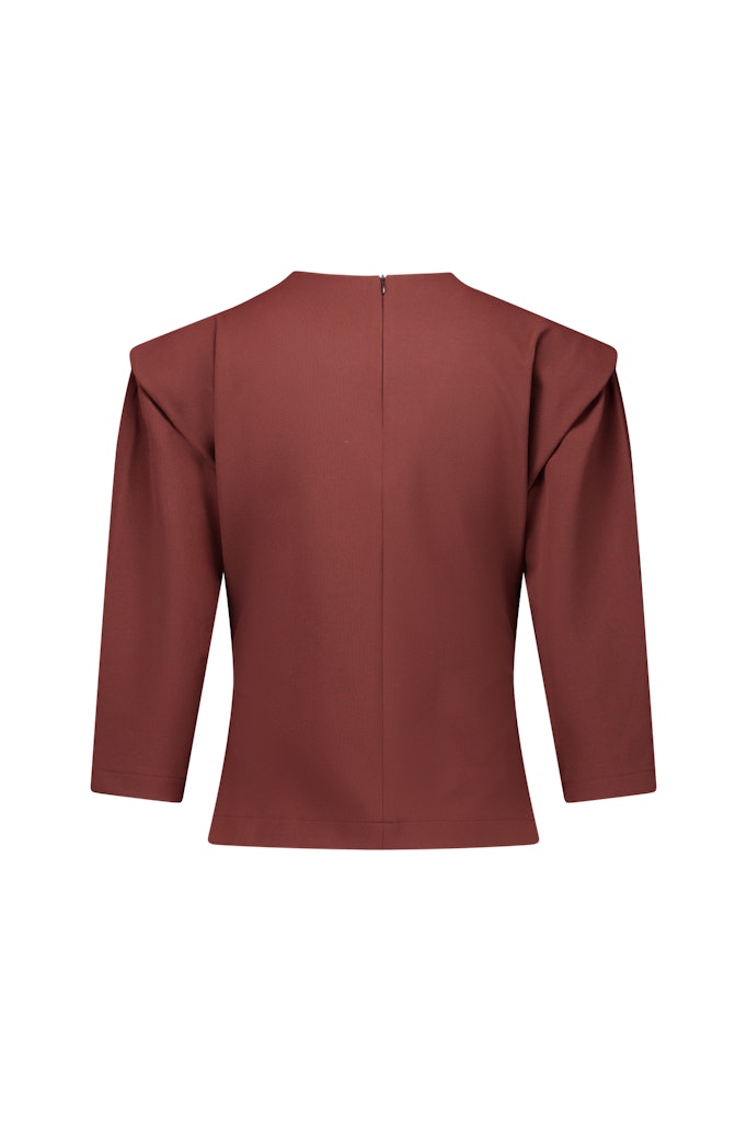 Hailey Twill Top - Roest
