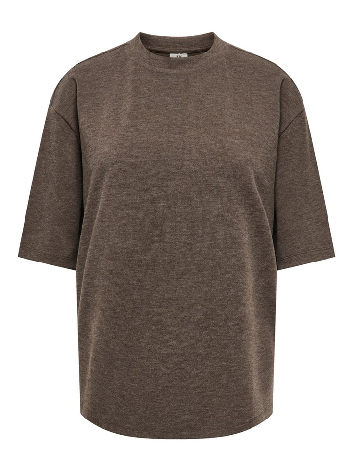 Jdyvita Life S/s O Neck Top Jrs Dia - Bruin Melee