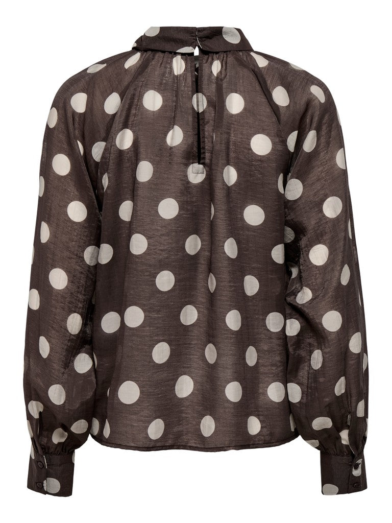 Jdyfay L/s Top Wvn - Bruin Dessin