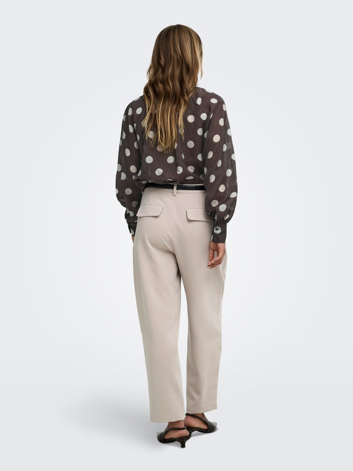 Jdyfay L/s Top Wvn - Bruin Dessin