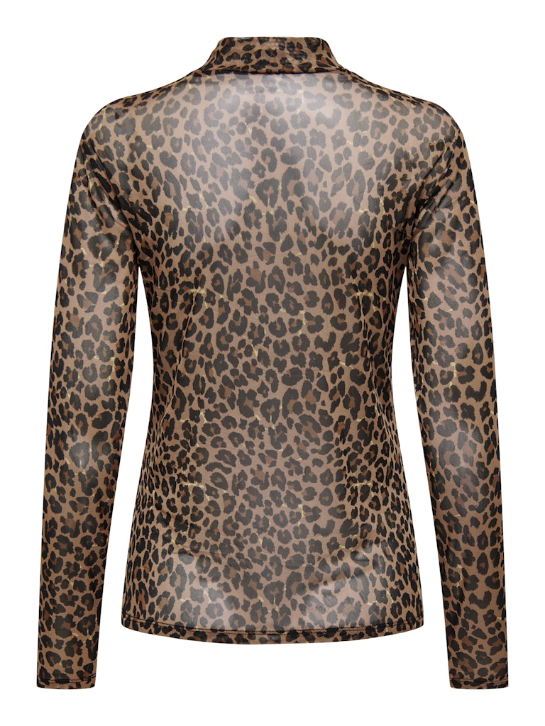 Jdycody L/s Bow Top Wvn - Bruin Dessin