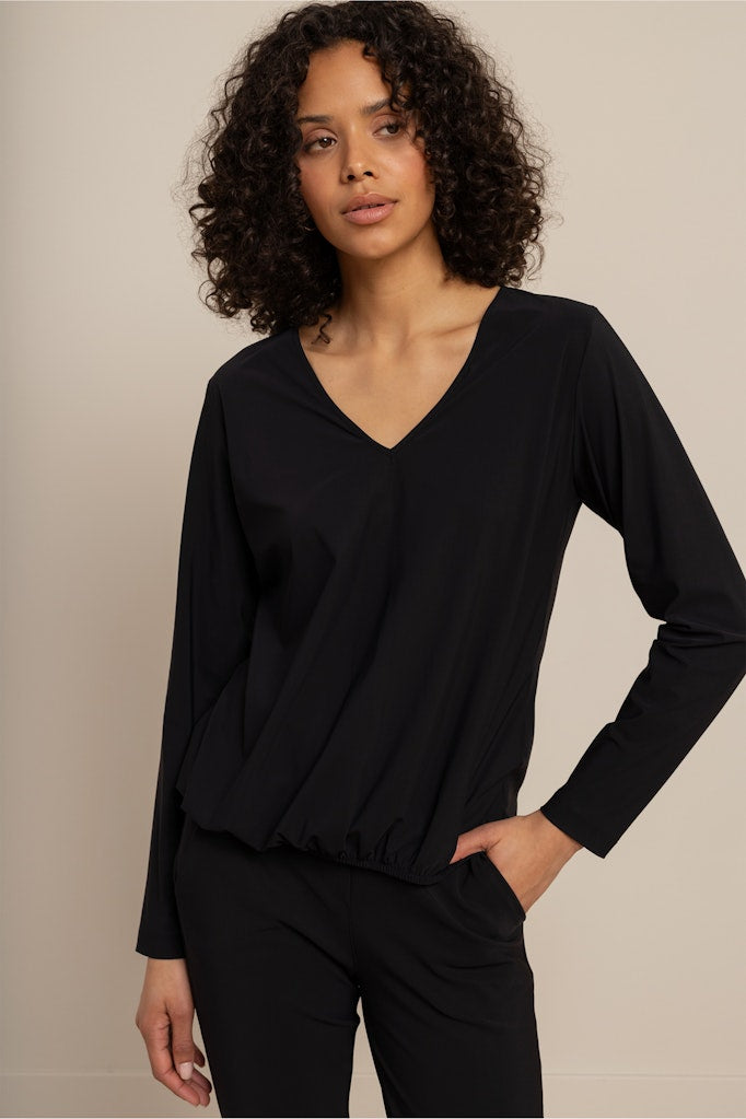 Vicky Ls Shirt - Zwart