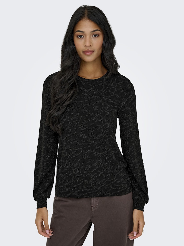ONLY ONLCAROL S/S V-NECK GLITTER BOX - T-shirt imprimé - black/harlekin silver-coloured/noir ONLY ONLCAROL S/S V-NECK GLITTER BOX - T-shirt imprimé - black/harlekin silver-coloured/noir