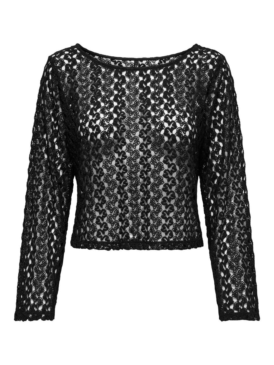 Onllion L/s Top Jrs - Zwart