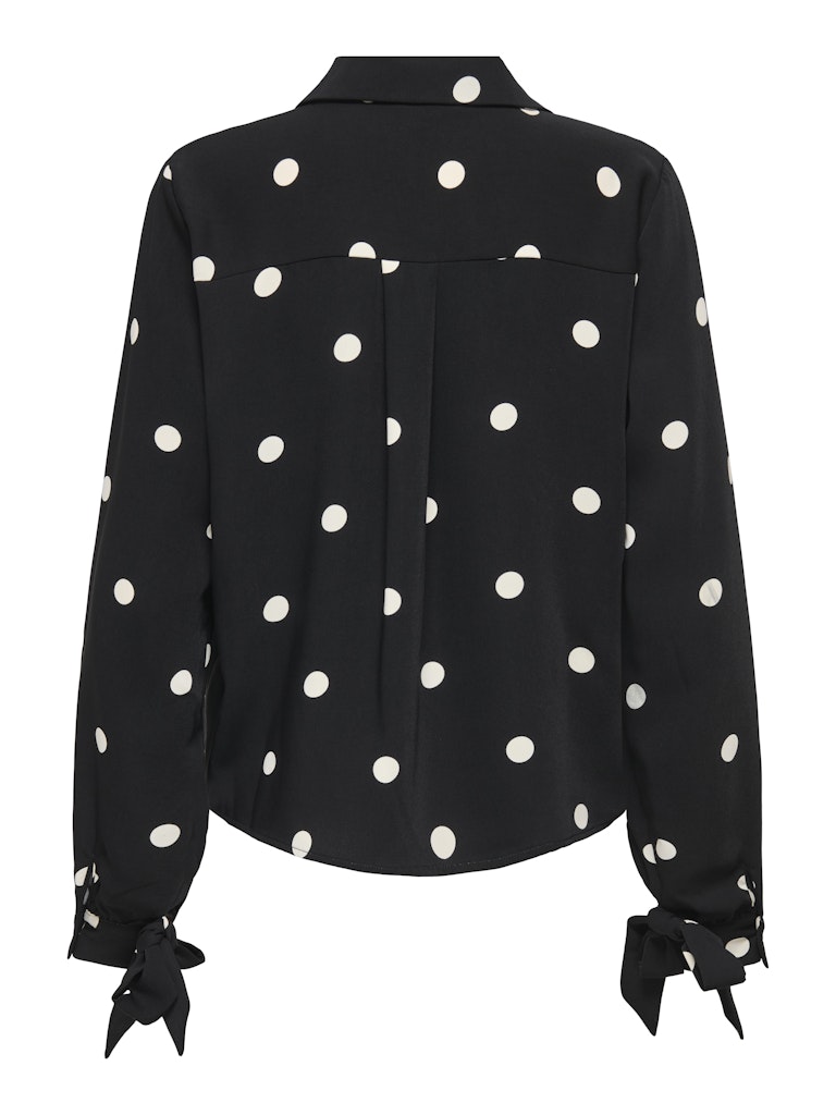 Onlbelem L/s Bow Top Wvn Sud - Zwart Dessin