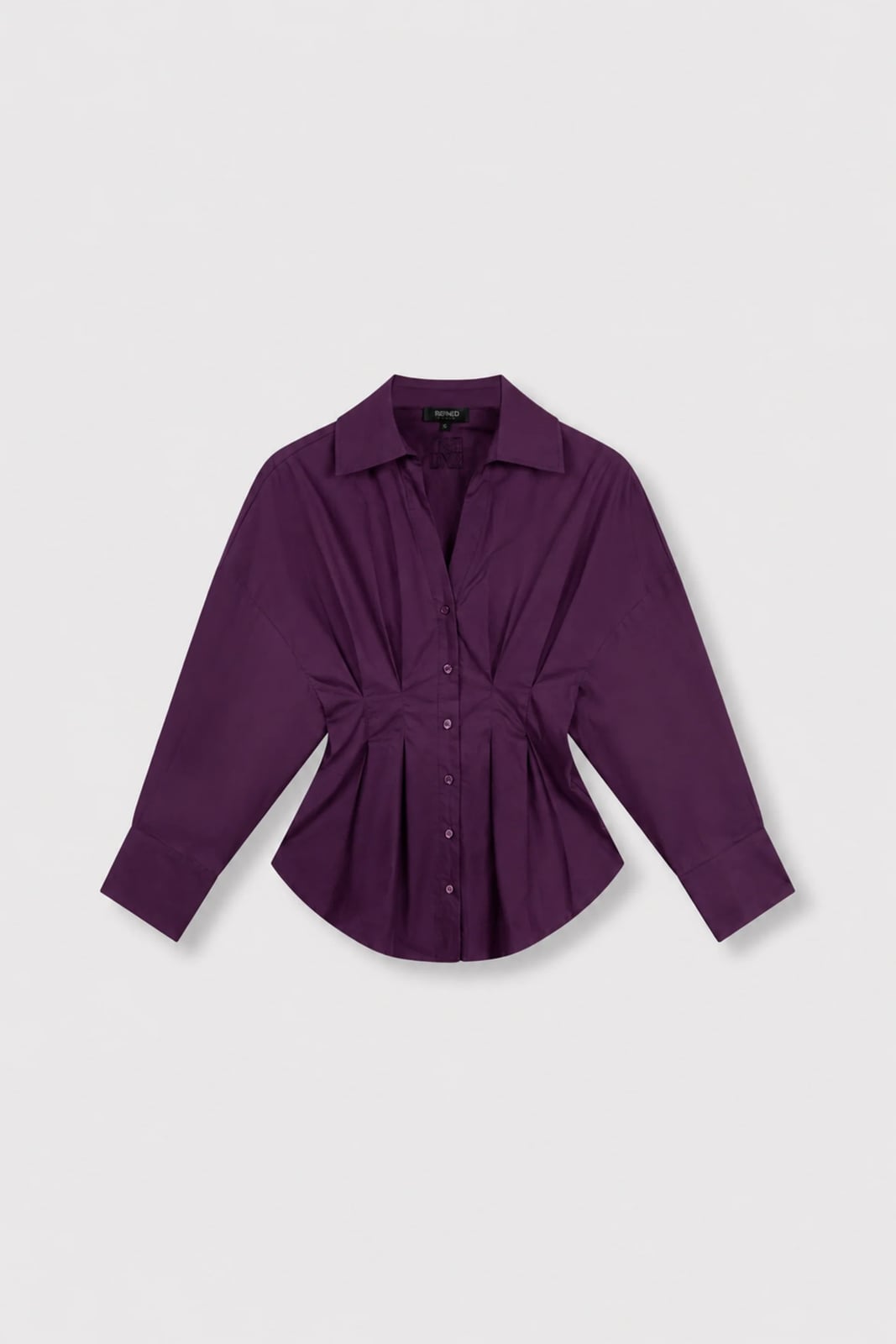 Refined department R2609941067 blouse l/m dames aubergine