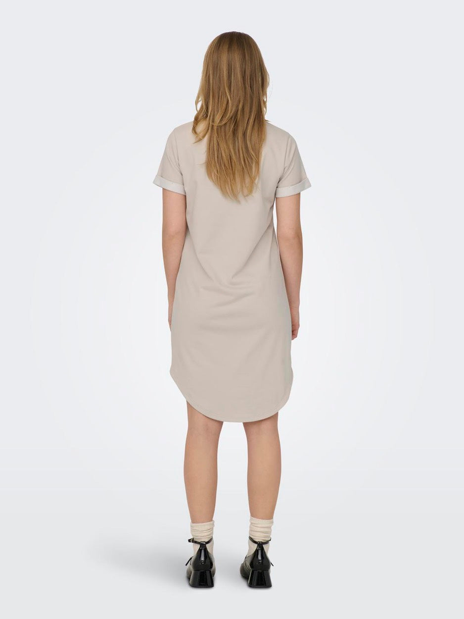 Jdyivy S/s Dress Jrs Noos - Beige