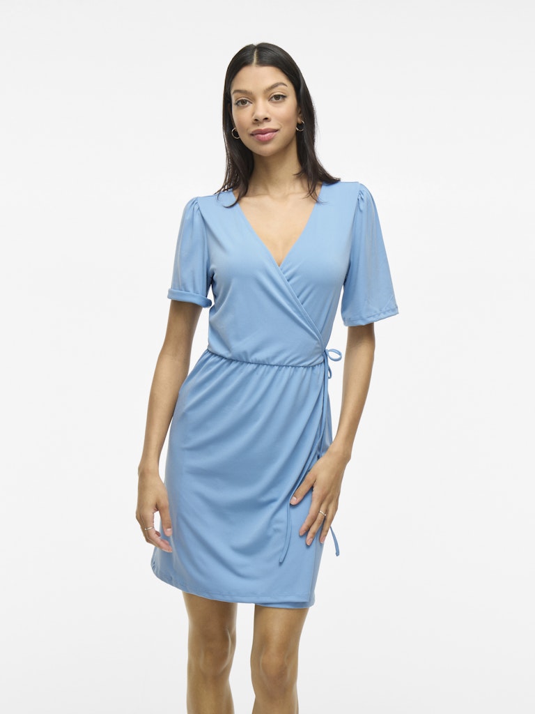 Vinayeli Ss Short Dress - Lichtblauw