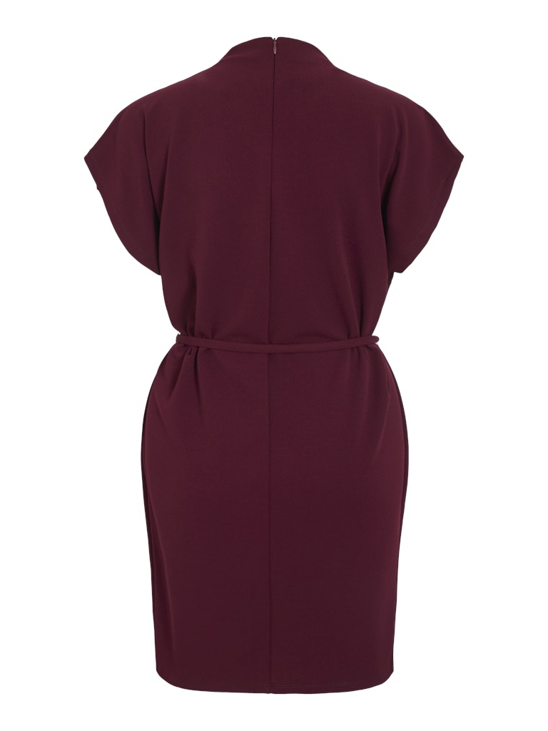 Vimerlano Funnelneck S/s Dress - Bordeaux