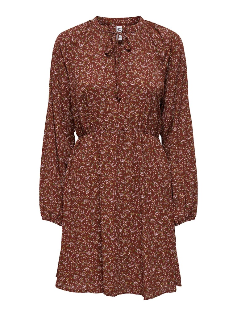 Jdycana L/s Short Dress Wvn - Rood Dessin