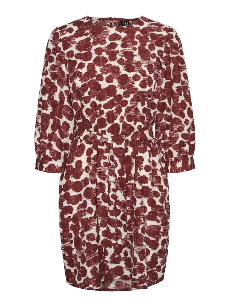 Vmpila Senya 3/4 Short Dress Wvn - Rood Dessin