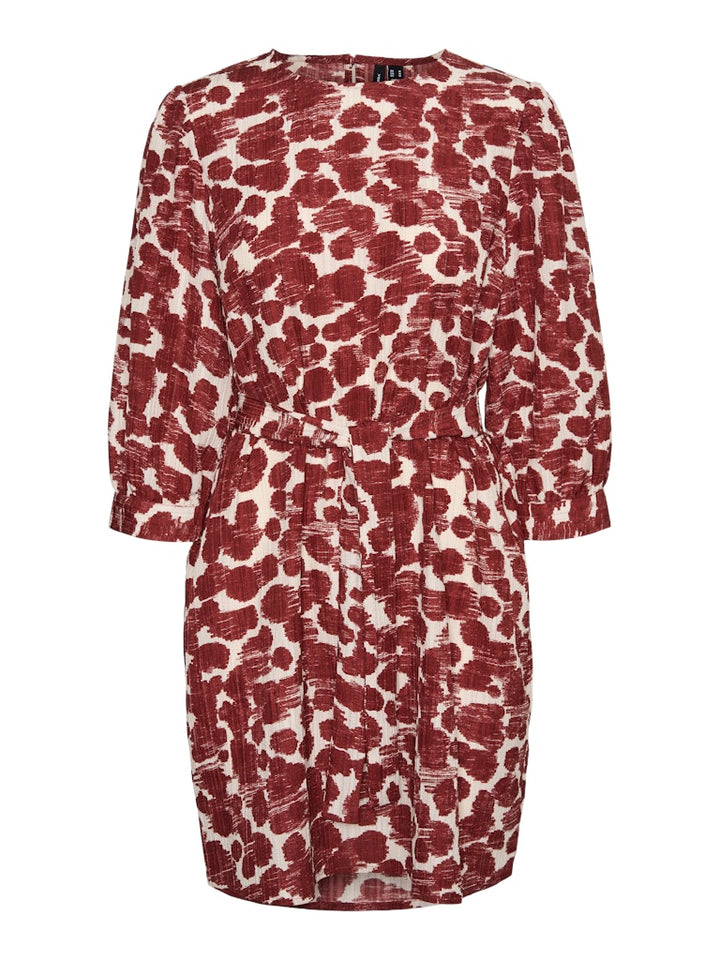 Vmpila Senya 3/4 Short Dress Wvn - Rood Dessin