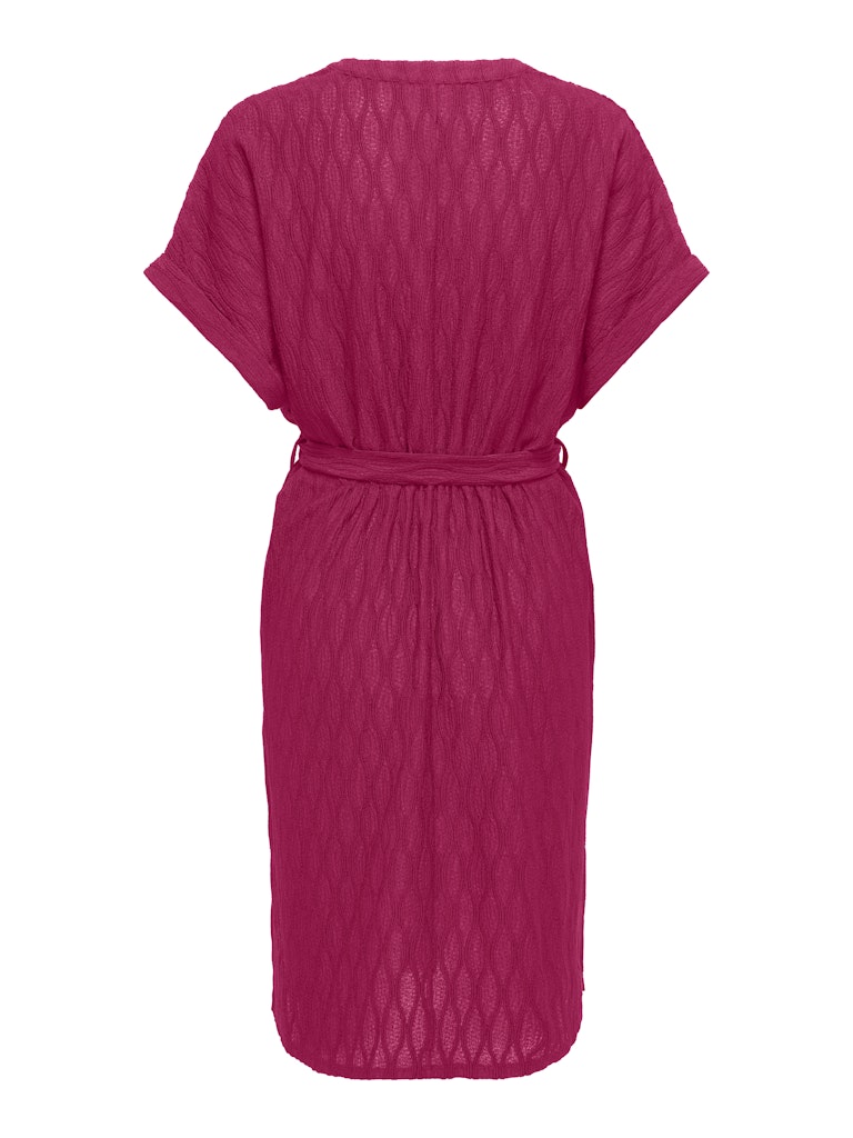 Onldiana S/s V-neck Dress Cs Jrs - Fuchsia