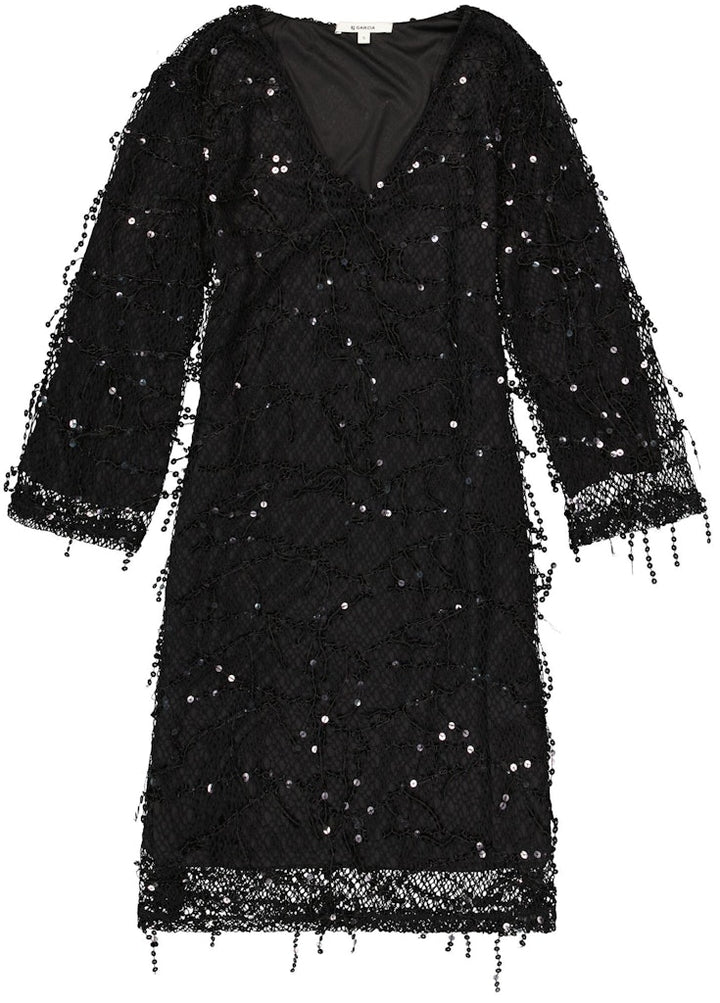 Jurk Pailetten - Zwart